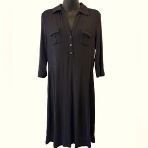 Cute Old Navy Collar Black Dress